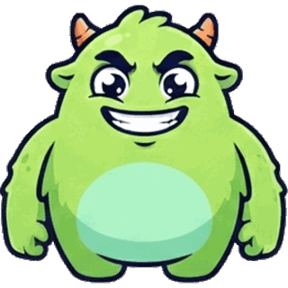 Beastie, a small green monster